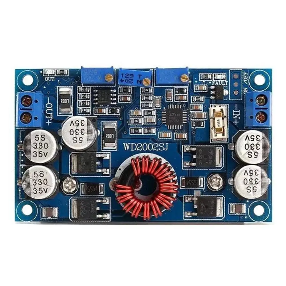 LTC3780 DC 5 V-32 V постоянного тока до 1 V-30 V 10A Регулируемый автоматический понижающий Регулятор модуль Buck-boost модуль с Алюминий пластина