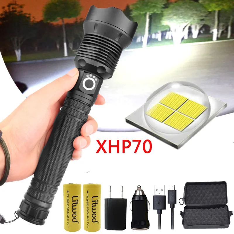 Litwod Z20 1282 CREE оригинальный XLamp XHP70 и XHP50 высокий мощный тактический светодиодный фонарик свет 18650 и 26650 фонарь на батарее