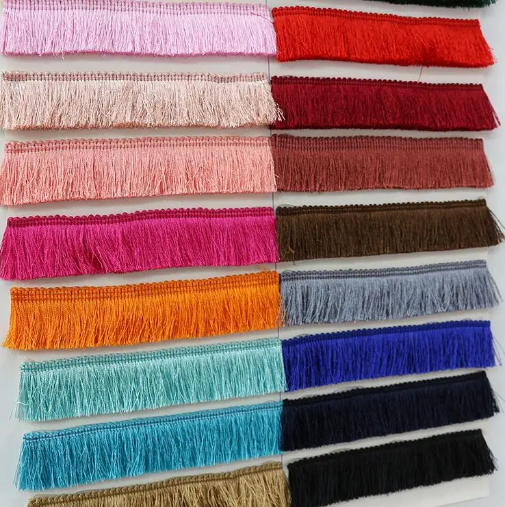5yards/lot Thicken Tassel Trims 2.8cm Wide Polyester Curtain/Pillow Trim Earring/Bag Decorative Lace Fringe Sewing tassel trim lace