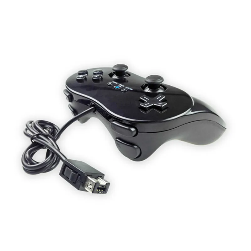 Классический двойной аналоговый проводной игровой контроллер Pro для Nintendo Wii