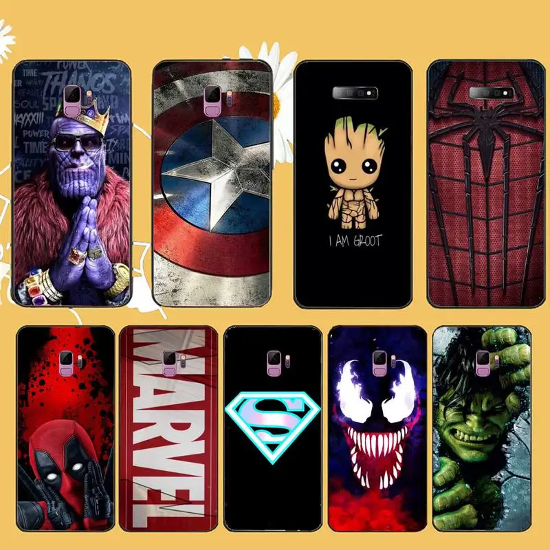 Чехол для телефона с героями Marvel капитан Дэдпул Грут Samsung galaxy S 9 10 20 A 21 30 31 40 50 51 71 s