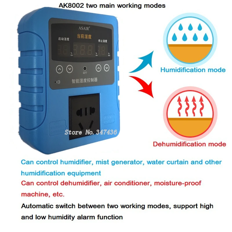 High Precision Humidity Controller Temperature Controller Control Circuit for Mechanical Industry Dehumidification 