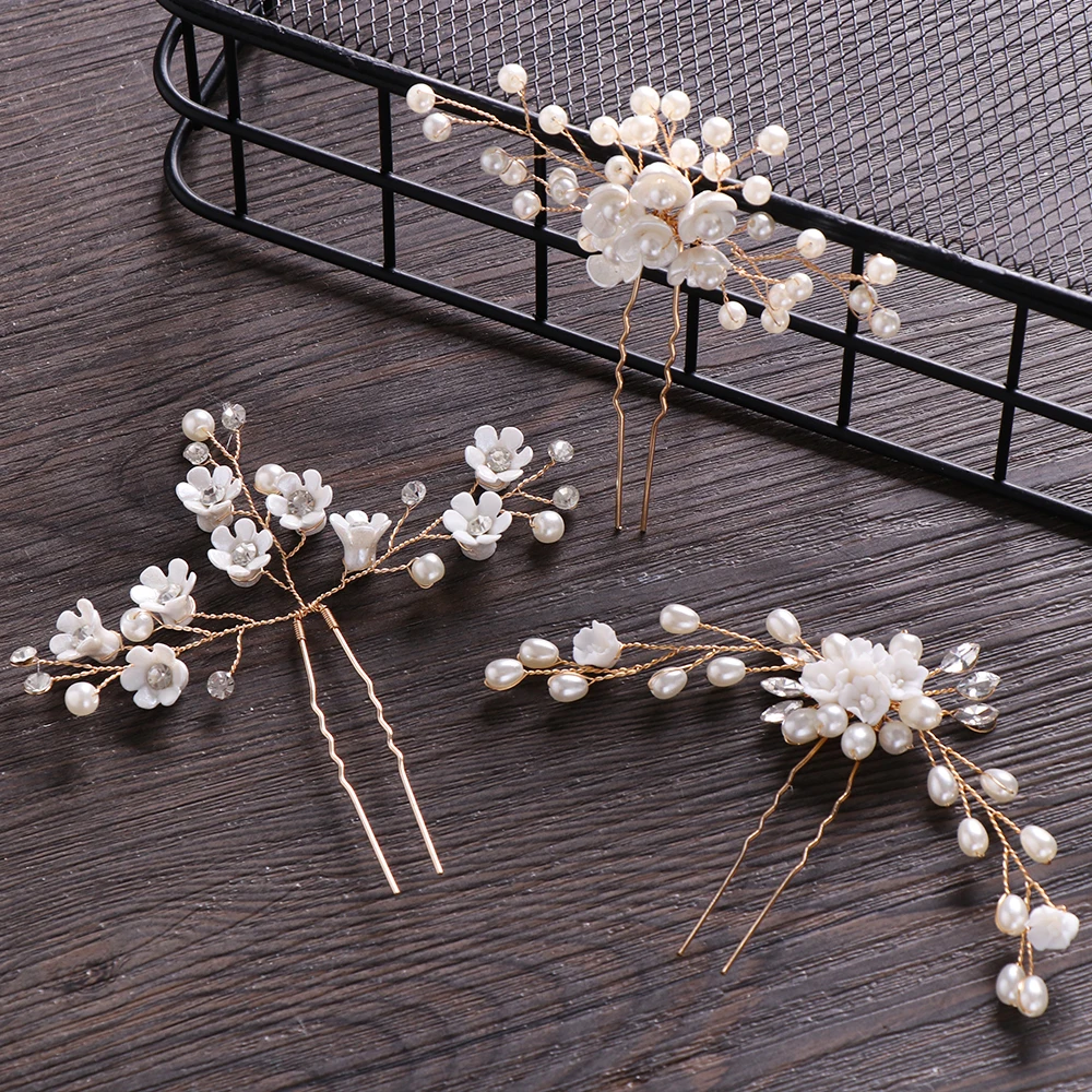 36 Épingles à Cheveux Perles - Or Et Argent - 6 Tailles - Pour Mariage Et Soirée