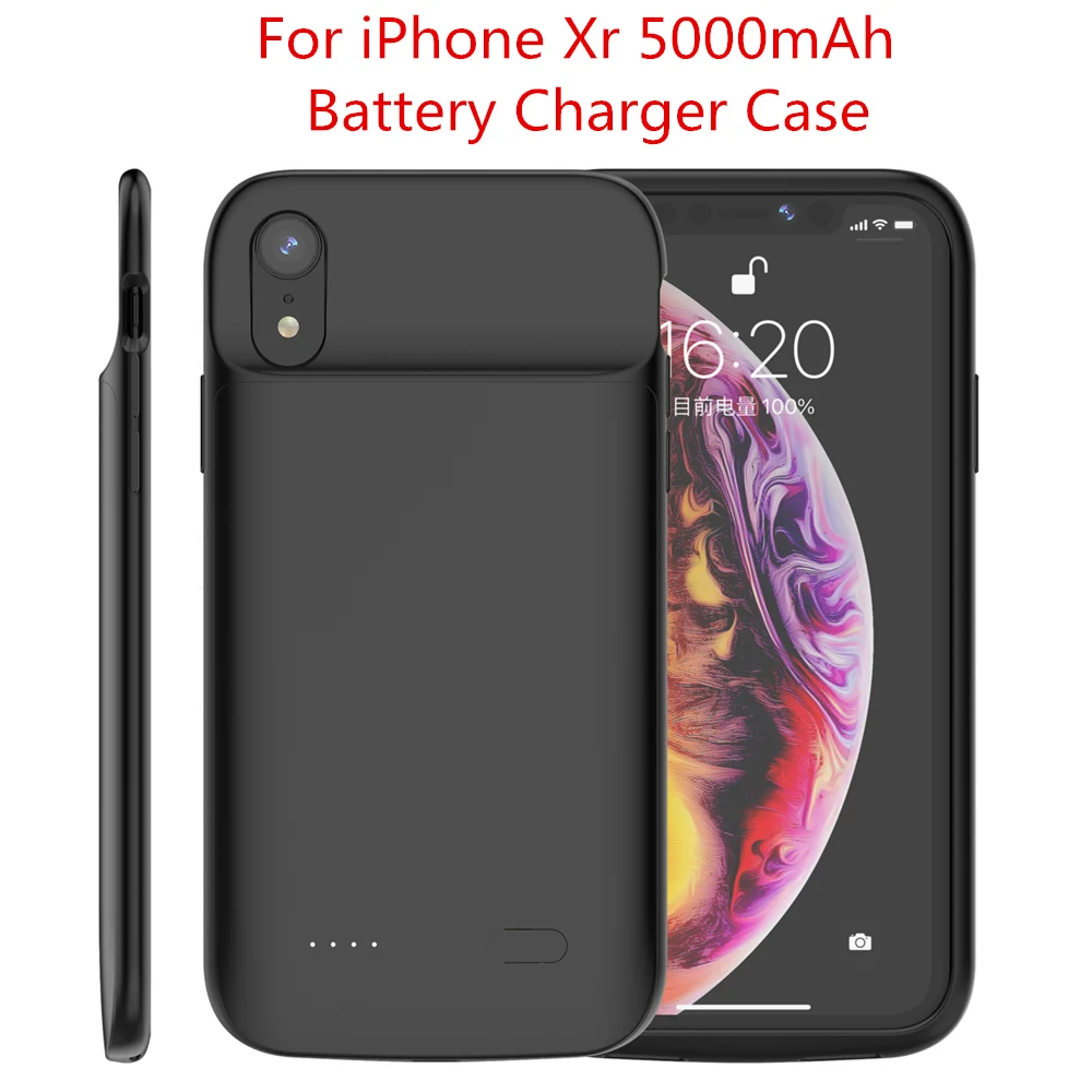 Для iPhone 11 11 Pro 11 Pro Аккумулятор Max чехол 5000 мАч Внешний аккумулятор зарядное устройство чехол для iPhone 6 6s 7 8 Plus Xr X Xs Max чехол - Цвет: For iPhone Xr