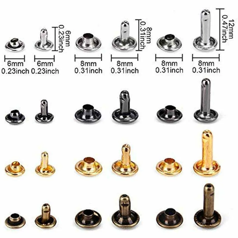 120/480pc Puncher Rivets Pliers Copper Leather Installation Crafts Punching Tools Jackets Sandals Jeans Belt Home for DIY craft