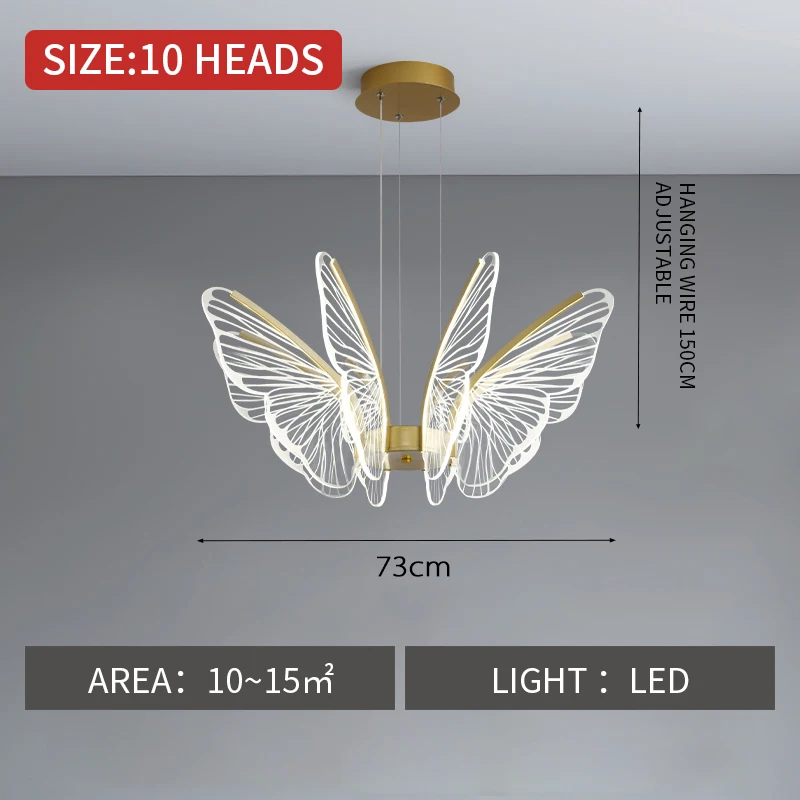 bubble chandelier Light luxury Nordic net red butterfly master bedroom chandelier dining room chandelier dining room atmosphere creative simpleneW wayfair chandeliers Chandeliers