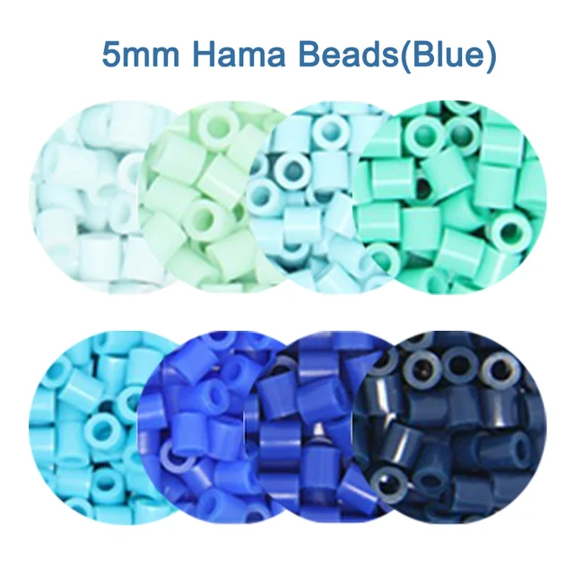 Blue color 5mm 1000PCS YantJouet Hama Beads for Kids  Iron Fuse Beads diy Puzzles high quality gift children toy 1