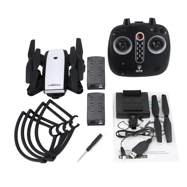 $US $81.02 LH-X28GWF Mini Wifi Control Distance GPS FPV 4-Axis RC Drone with 1080P HD Camera LED Light One Key