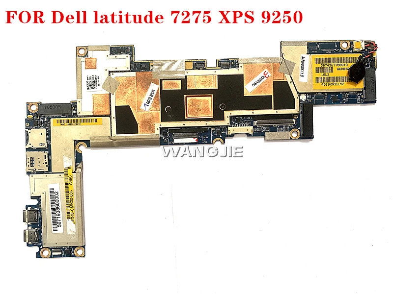 100% NEW FOR Dell latitude 7275 XPS 9250 Laptop Motherboard M5-6y57 8GB CN-02XD48 2XD48 mainboard 100%  woeking motherboard Motherboards