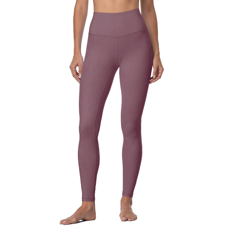 dark pink Леггинсы, спортивные штаны, женские тянущиеся штаны для спортзала, фитнеса, йоги, мягкие женские спортивные Леггинсы с высокой талией, спортивные колготки - Цвет: dark pink