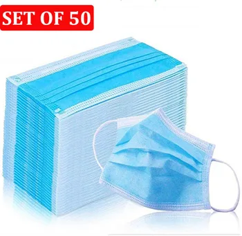 

Disposable Masks Safety Protective Anti-dust 3 Layers Masks Breathable Anti-fog Earloops Mouth Face Mask Respirators