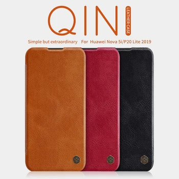 

For huawei P20 Pro case Nillkin QIN Luxury Flip leather Cover Smart Dormancy Case for Huawei P20/P20 Lite 2019/Nova 5i cover