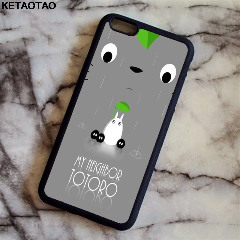 KETAOTAO Мой сосед Тоторо студия Ghibli для samsung galaxy S4 S5 S6 S7 S8 S9 S10 edge Note чехол Мягкий ТПУ резиновый силиконовый - Цвет: Коричневый