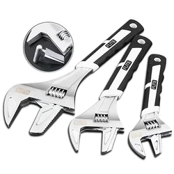 Llave ajustable de 68 pulgadas, juego de llaves multiherramienta Universal, llave de apertura grande, llave de tuerca de tornillo de reparación, grifo para herramientas de mano de baño de coche