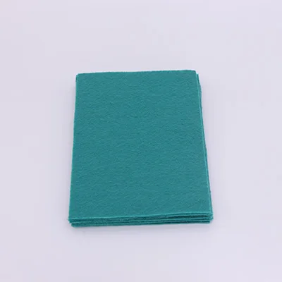 40 Pcs CMCYILING 40 шт./лот 10*15 см войлочная ткань 1 мм Толщина полиэфирная ткань для Швейное Ремесло «сделай сам» скрапбук войлочные листы Зеленый - Цвет: 40 Pcs