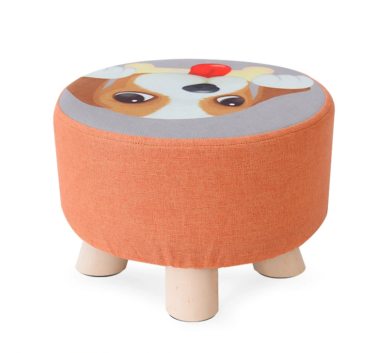 

Stool Fashion Creative Home Small Stool Children Bench Living Room Bedroom Change Shoes Stool Fabric Sitting Pier Stool