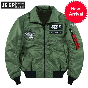 

Jacket New Bomber Men Winter Thick Warm Pilot Jackets Multi-pocket Ribbon Windbreaker Jackets Male Air Force Casacas Para Hombre