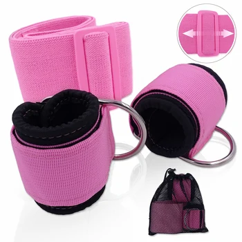 

Ankle Straps for Cable Machine with Wide Adjustable Resistance Band Fitness Legs Glut Workout Ankle Weights Cuffs Accessories