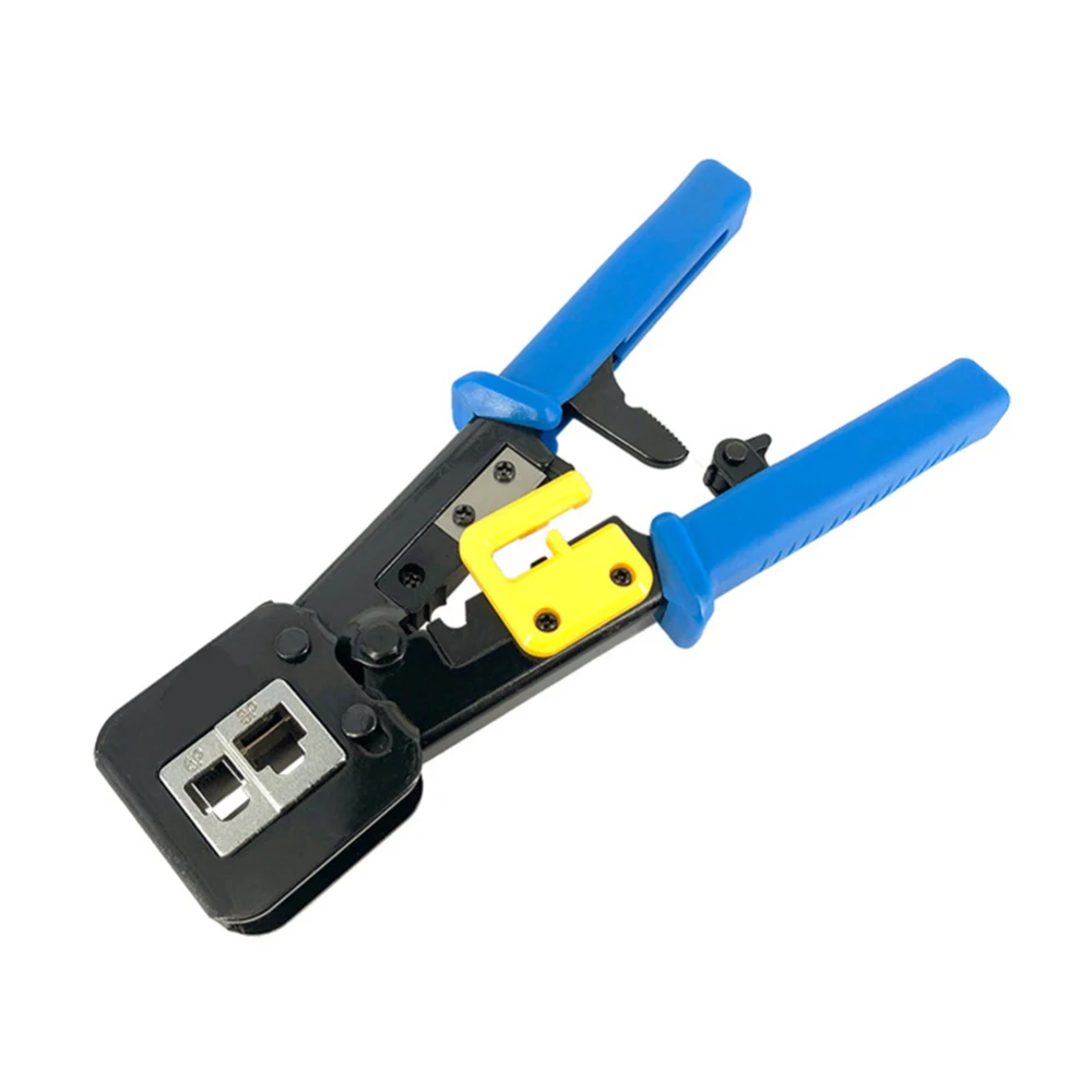 RJ12 RJ45 6P 8P сетевые плоскогубцы инструменты многофункциональный кабельный резак пирсинг Кристалл головка обжимной двойного назначения плоскогубцы зажим