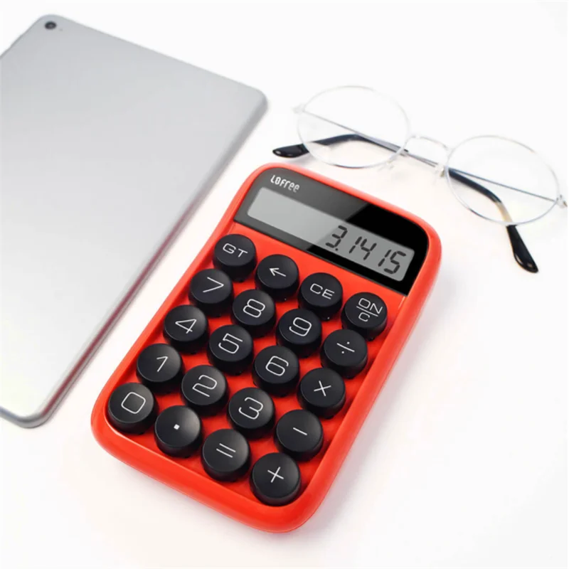 3 Colors Xiaomi Youpin Lofree Calculator Vintage Decompressed Detachable Keycap Intelligent Shutdown Student Office Calculation