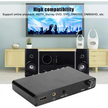 

4K 3D HDMI 5.1 to Analog Output Digital Audio Decoder Converter Adapter digital audio converter for online playback, HDTV, DVD