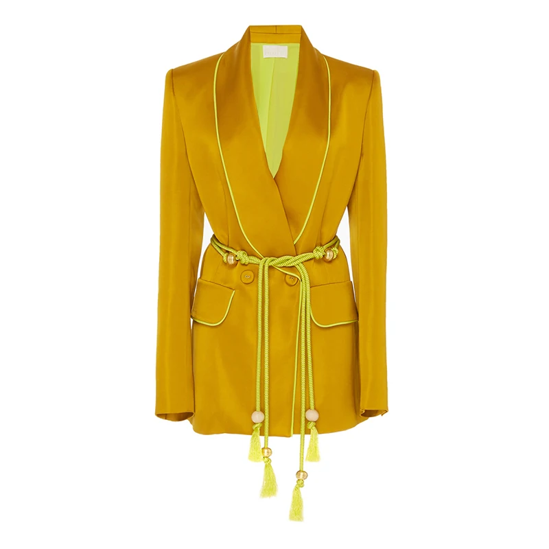 Женский блейзер TWOTWINSTYLE с длинным рукавом и высокой талией|Спортивные костюмы| |