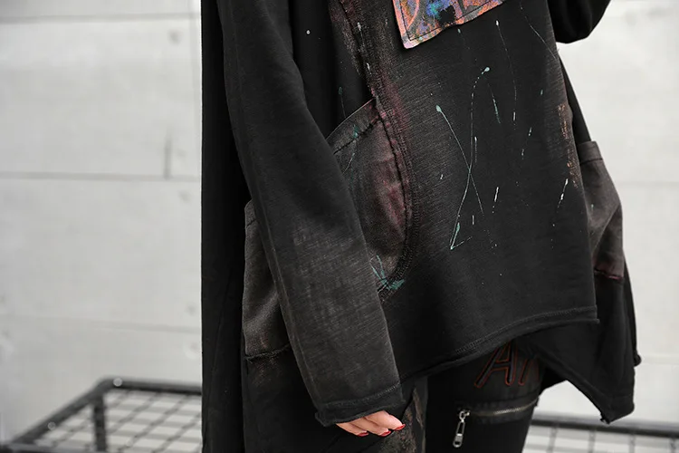 Max LuLu, роскошные корейские женские весенние топы Харадзюку, футболка, женская футболка с принтом, винтажная панк одежда, женская черная длинная футболка