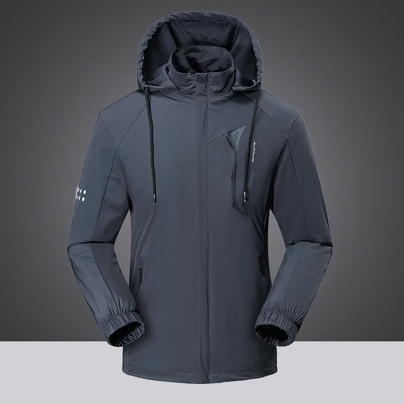 Стиль, мужская уличная водонепроницаемая куртка, Мужская тонкая, для весны и осени, однослойное пальто, водонепроницаемая и дышащая, Quic