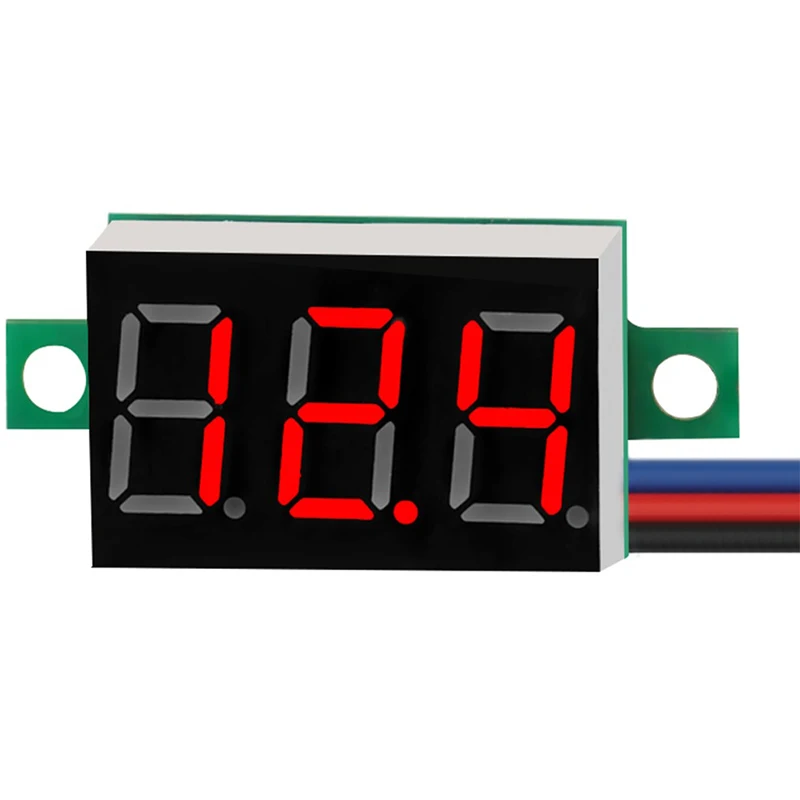 Цифровой светодиодный вольтметр постоянного тока 12 В измеритель напряжения