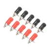 Mayitr 10pcs 4mm Banana Socket Nickel Plated Binding Post Nut Banana Plug Jack Connector Red + Black ► Photo 2/6