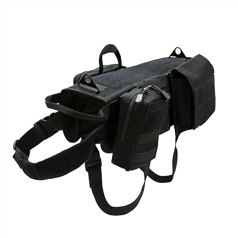 Tactical Dog Harness Vest Military Harness adjustable size Pet Training clothes for Small Medium and Large Dog
