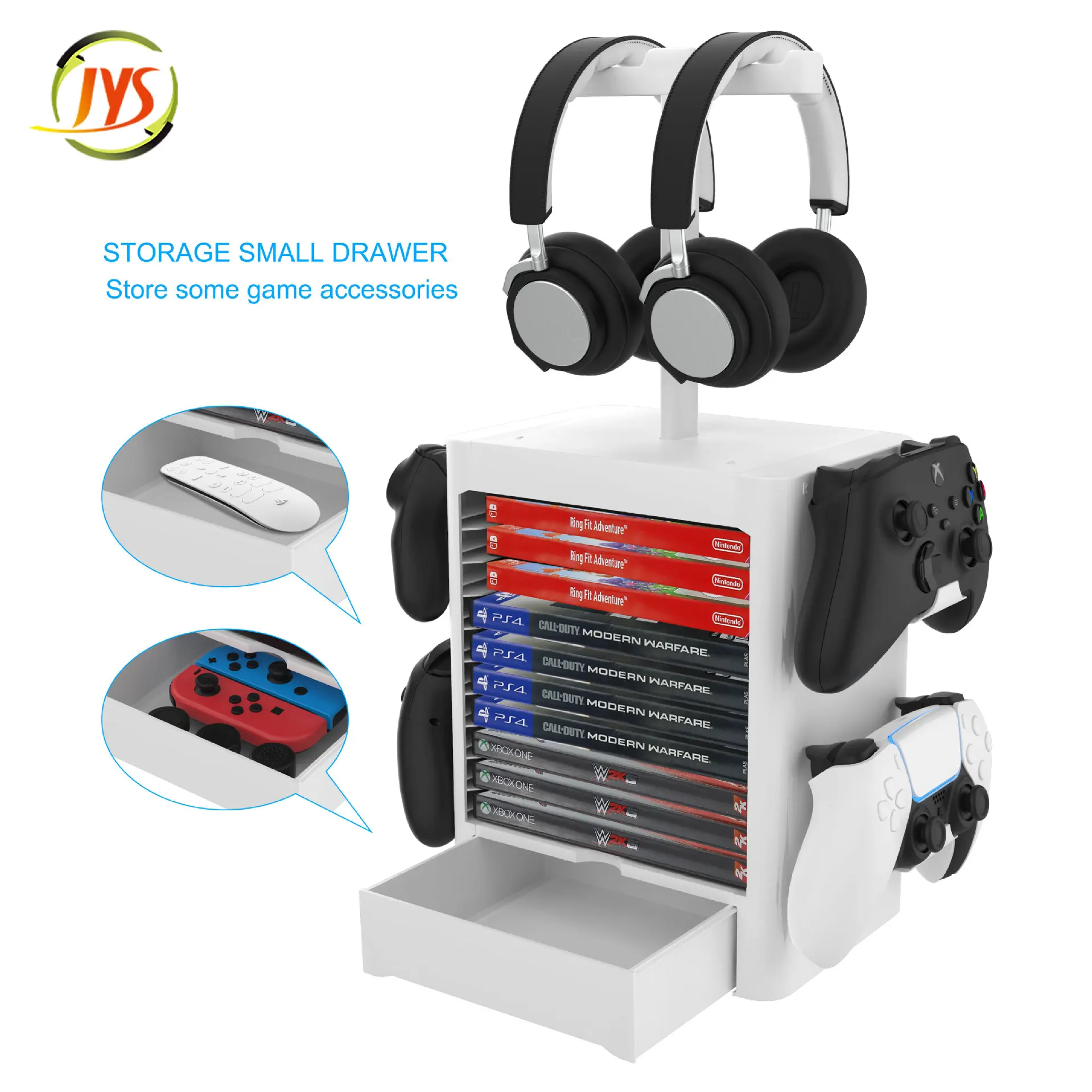 Multi-Function Game Accessories Storage Stand 10 Games Disc Bracket Controller Shelf Holder for PS5 / X-One/PS4/NS Switch | Электроника