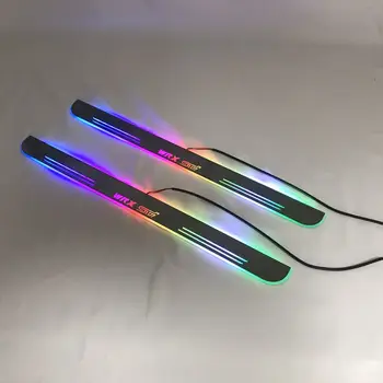 

LYQ led moving door scuff for Subaru WRX STI dynamic door sill plate welcome lamp lining overlay Flow/fixed light