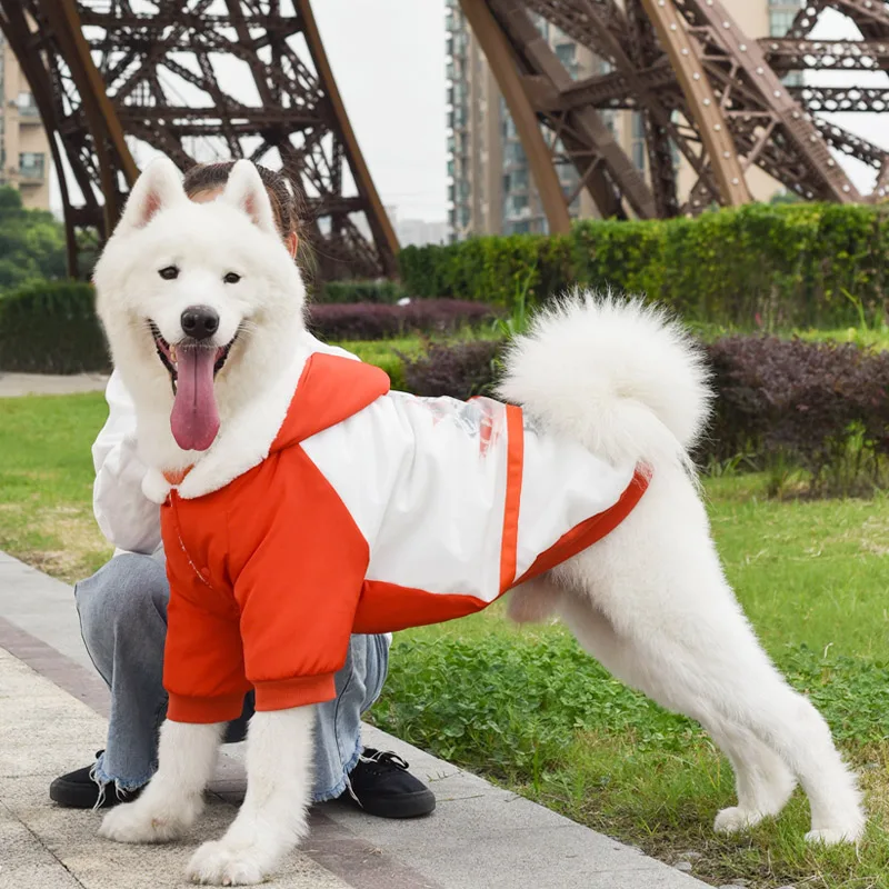 HOOPET пальто для домашних животных Одежда для собак зимняя одежда теплая одежда для собак Водонепроницаемая Рождественская куртка для больших собак