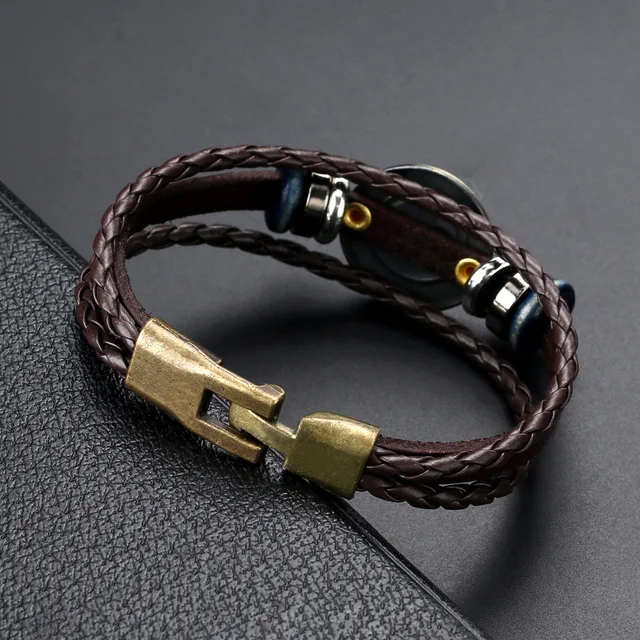 Franklin Cow Leather Cuff Wrap Bangles - Image 5
