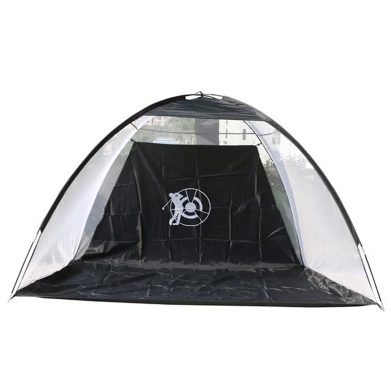 

3 x1.8m Golf Training Net Foldable Hitting Target Tent Cage Practice Driving Soccer Durable Polyester Oxford Cloth