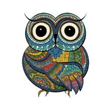 Puzzle 3D œil maléfique coloré en bois, bricolage, bloc Pop A3 A4 A5, Alien Animal, jeu de Puzzle, 100 200 300 grammes pour enfants, boîte cadeau