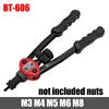 Rivet nut tool  Insert Manual Riveter Threaded Nut Riveting Rivnut Tool for Nuts M3 M4 M5 M6 M8 M10 M12 5