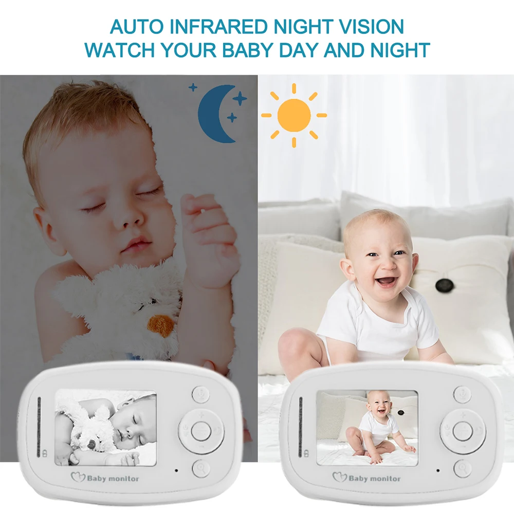 CYSINCOS беспроводной видео Детский Монитор Удаленная камера и ЖК-экран детская няня, безопасность камера ночного видения контроль температуры