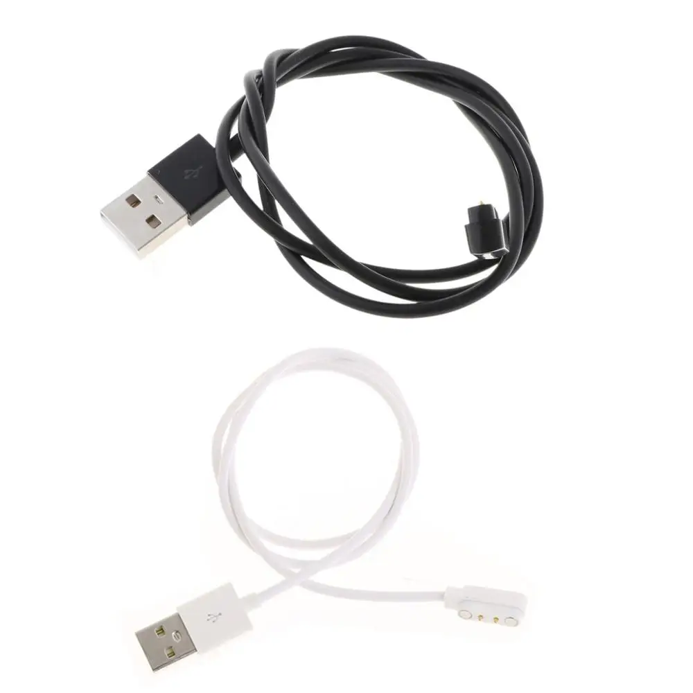 Magnetic Charge Charging Cable charging cable usb charging cable smart watch charging holder for Smart Watch with Magnetics Plug for 2 Pins Distances 4mm Black Novel Power Charger Cables