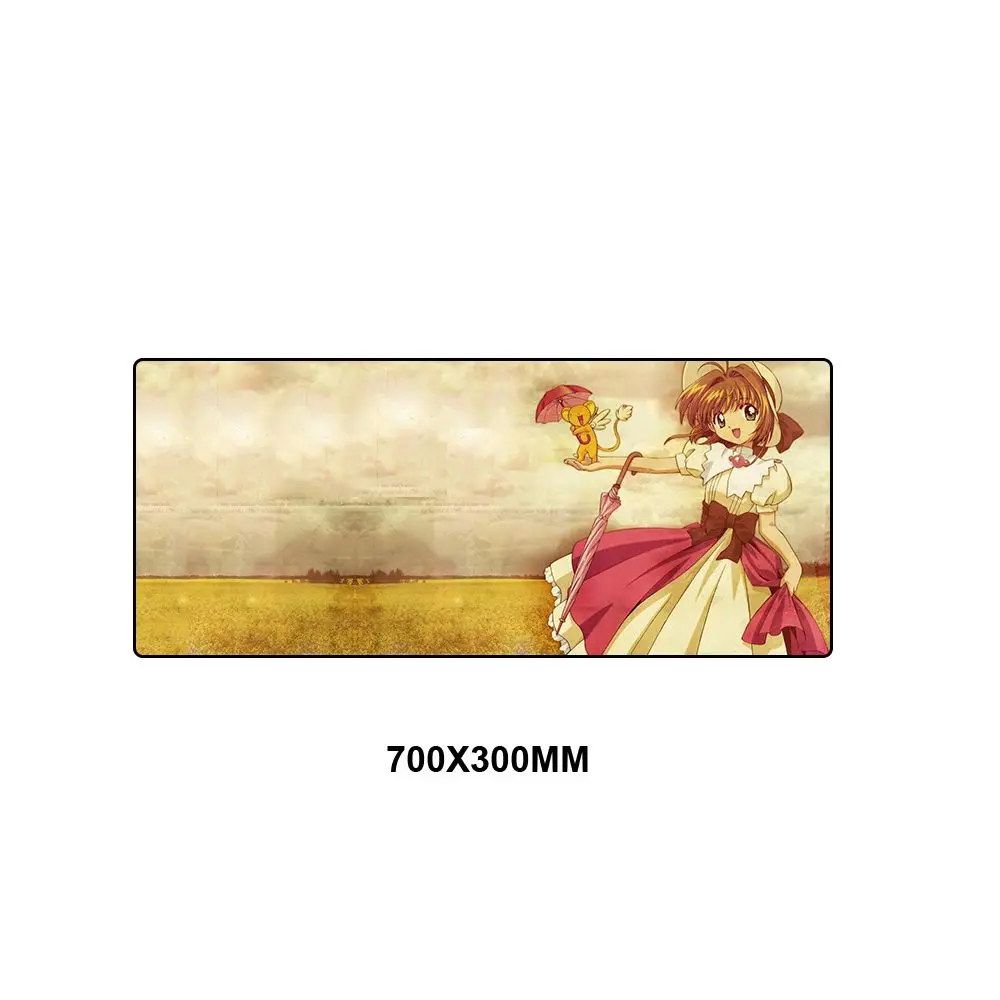 DM-WM001 Коврик для мышки с аниме с большими краями, коврик для мыши, компьютерный коврик для мыши, XL, защитный стол, игровой офисный коврик для мыши, 70x30 см - Цвет: DM-WM001
