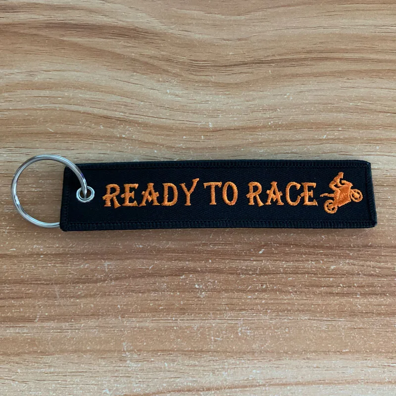 

Exquisite embroidery nylon Weaving JDM Car key ring READY TO RACE logo keychain racing auto motorcycle accessories