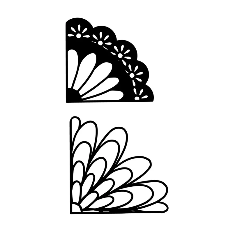 

DiyArts Dies Cutting Dies Corner Lace Pattern Decoration Background Cutting Metal Cutting DIY Scrapbooking Card Album Embossing