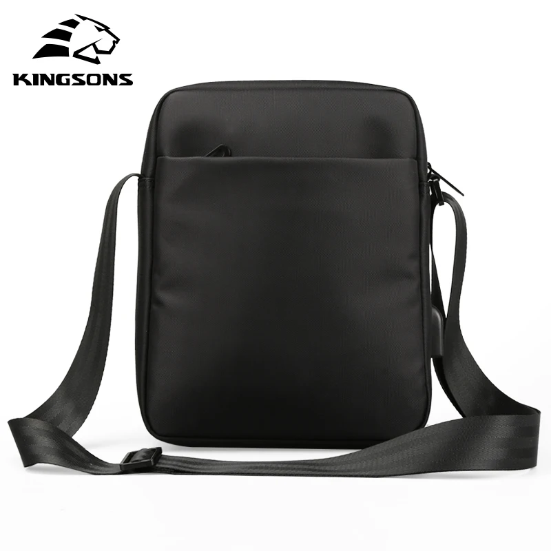 Kingsons сумка через плечо для мужчин, маленькие сумки через плечо, мужская сумка на ремне для мальчиков и девочек, нагрудная сумка 10,1 дюймов с USB