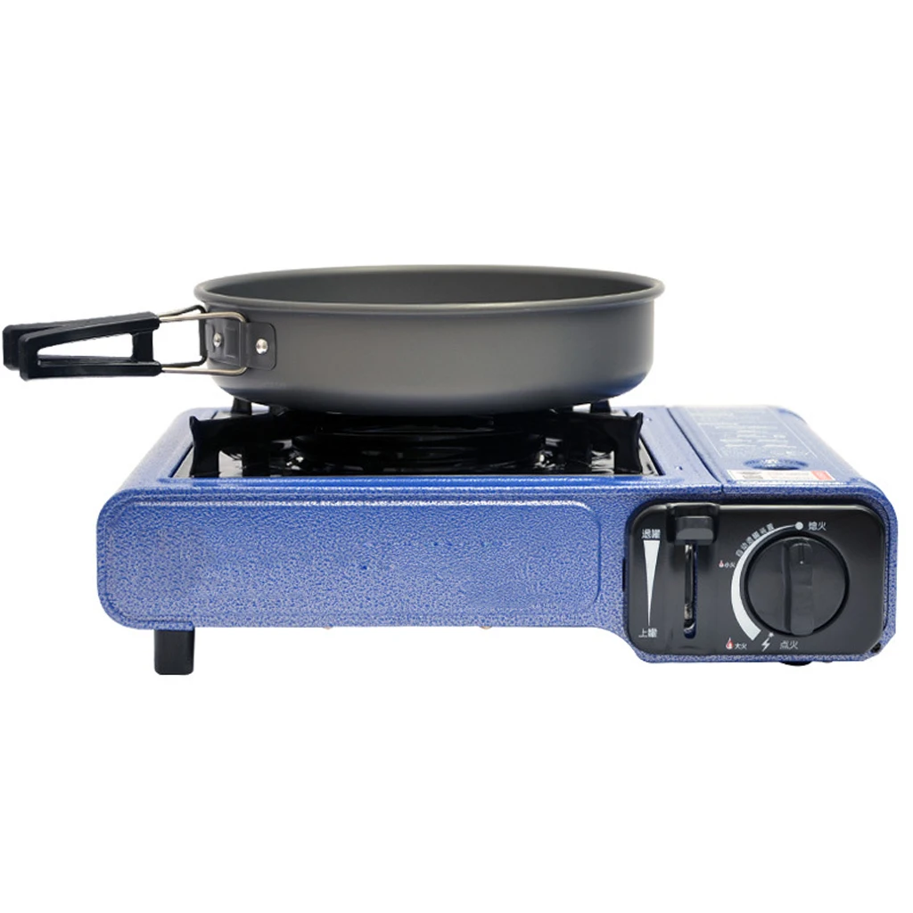Outdoor 2-3 person Portable Frying Pan Camping Picnic Cookware Non-stick Pan for Car Camping Backpacking Hiking