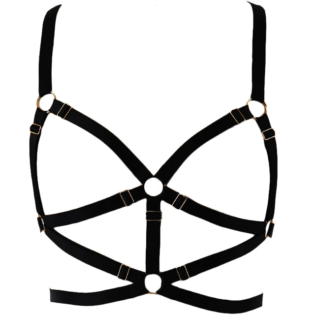 BDSM Lingerie Body Harness Bra for Women Fetish Chest Bondage Bra Cage Sexy  Hollow Elastic Goth Crop Tops Suspender Garter Belt - AliExpress