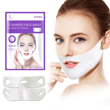 

3/4PCS V Face Lifting Face Mask Tools V-Shaped Slimming Thin Face Mask V Bandage Mask Skin Treatment Double Lift Peel-off Chin