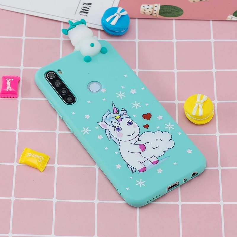 Redmi 8 8A Xiaomi Redmi Note 8T чехол 3D Kawaii панда Единорог силиконовый мягкий чехол для Funda Xiaomi Redmi Note 8 Pro Чехол для женщин