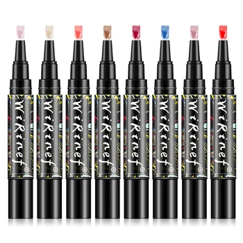 

One Step Gel Polish Nail Pen UV LED Soak Off Gel Varnish Newest Pen Hybrid 3 In 1 Nail Art Manicure Long Lasting Gel Paint TSLM1
