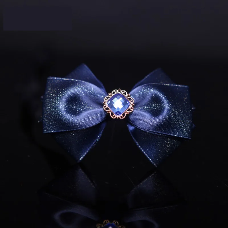 

2020 New Men Noble Diamond Bow Ties Designers Brand Necktie Bow tie Shiny Romantic Purple Wedding Groom Bow Tie for Men Gift Box